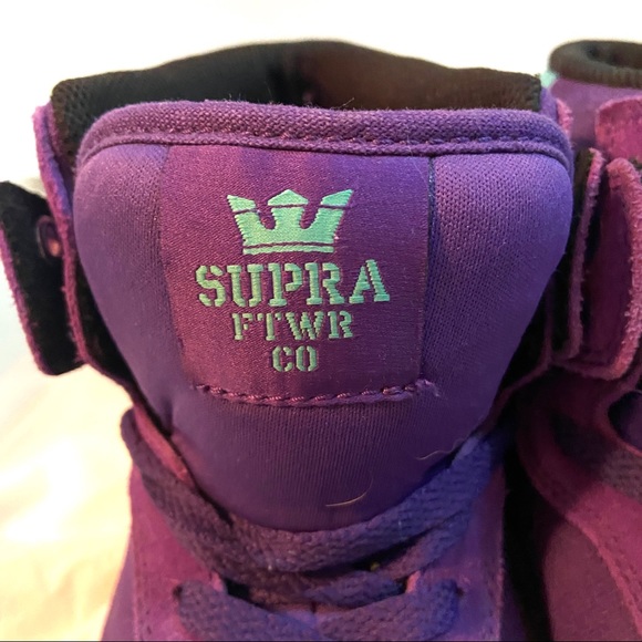 Purple Supra Skytop Men's Shoe Size 8 US Sneaker - Picture 5 of 7